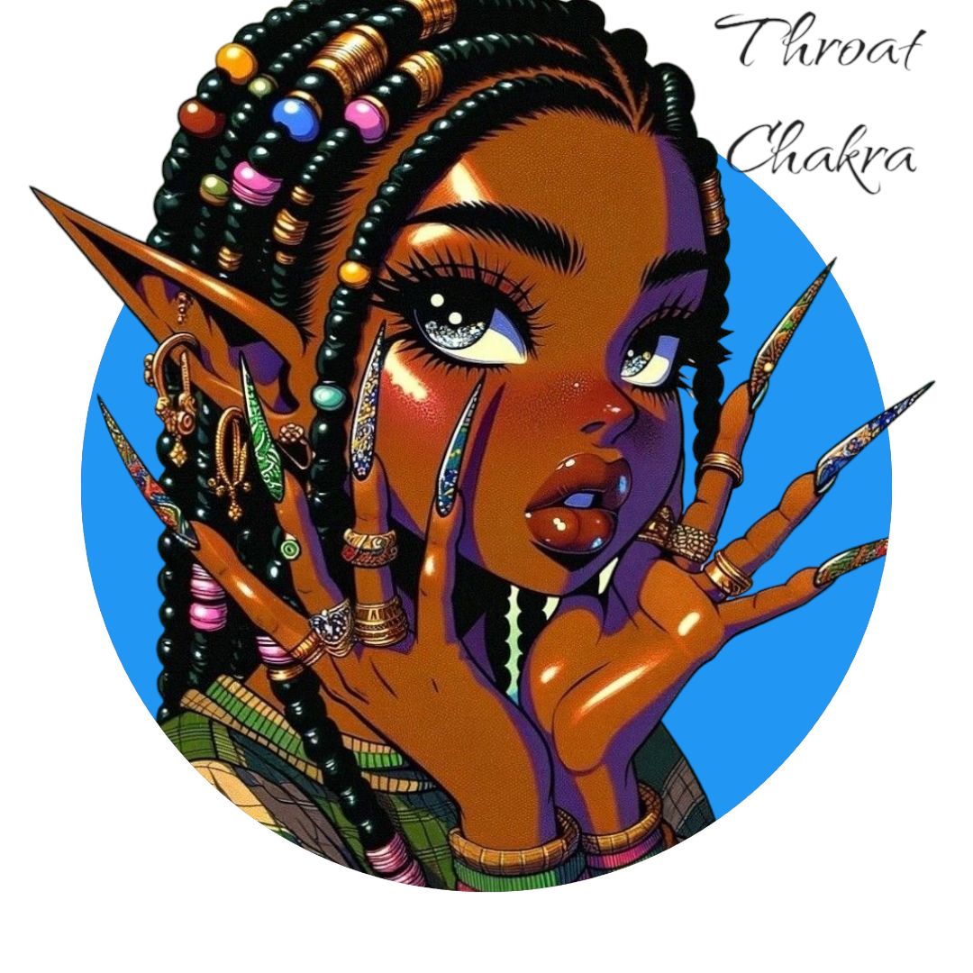 Throat chakra candle
