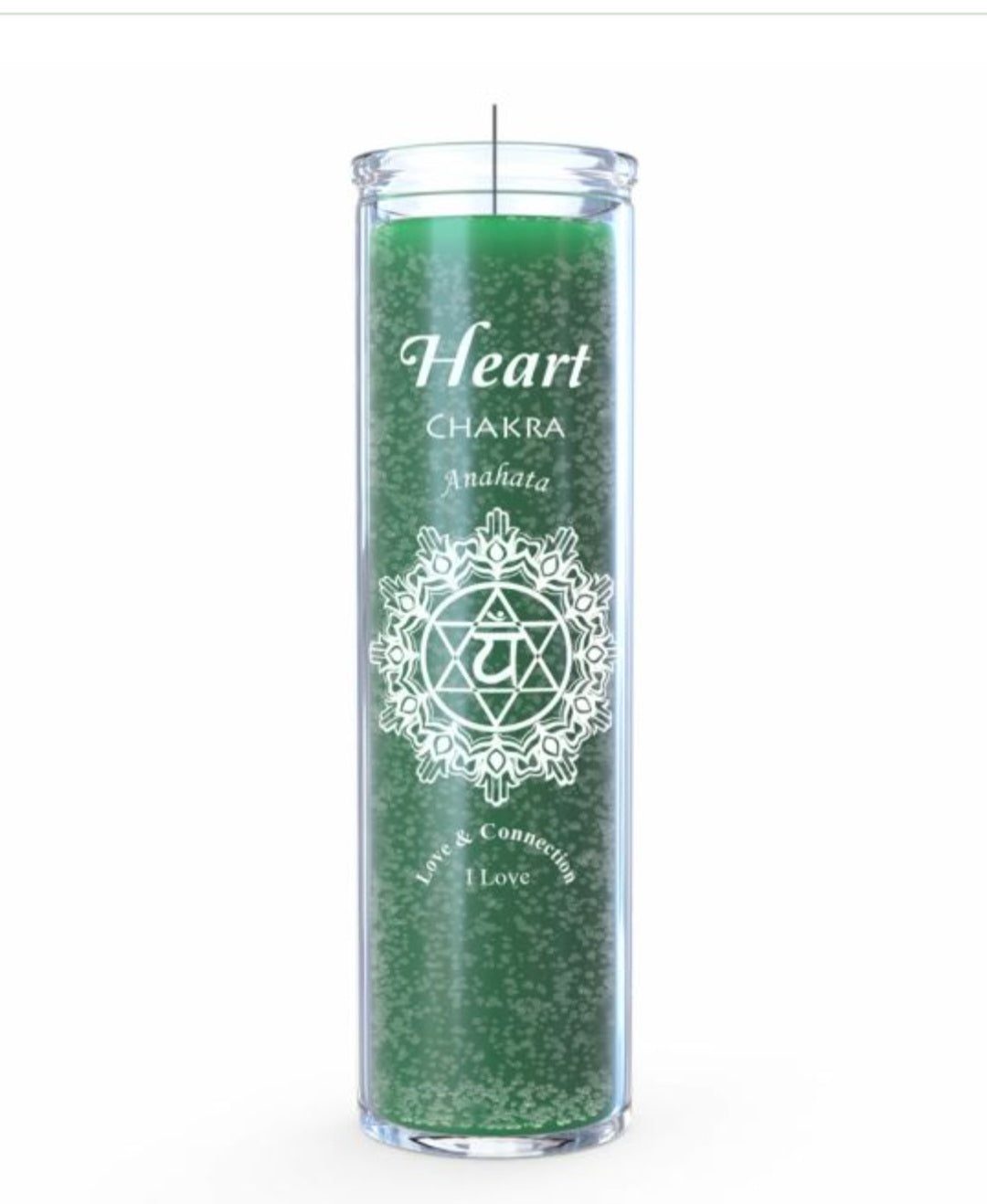 Heart chakra candle